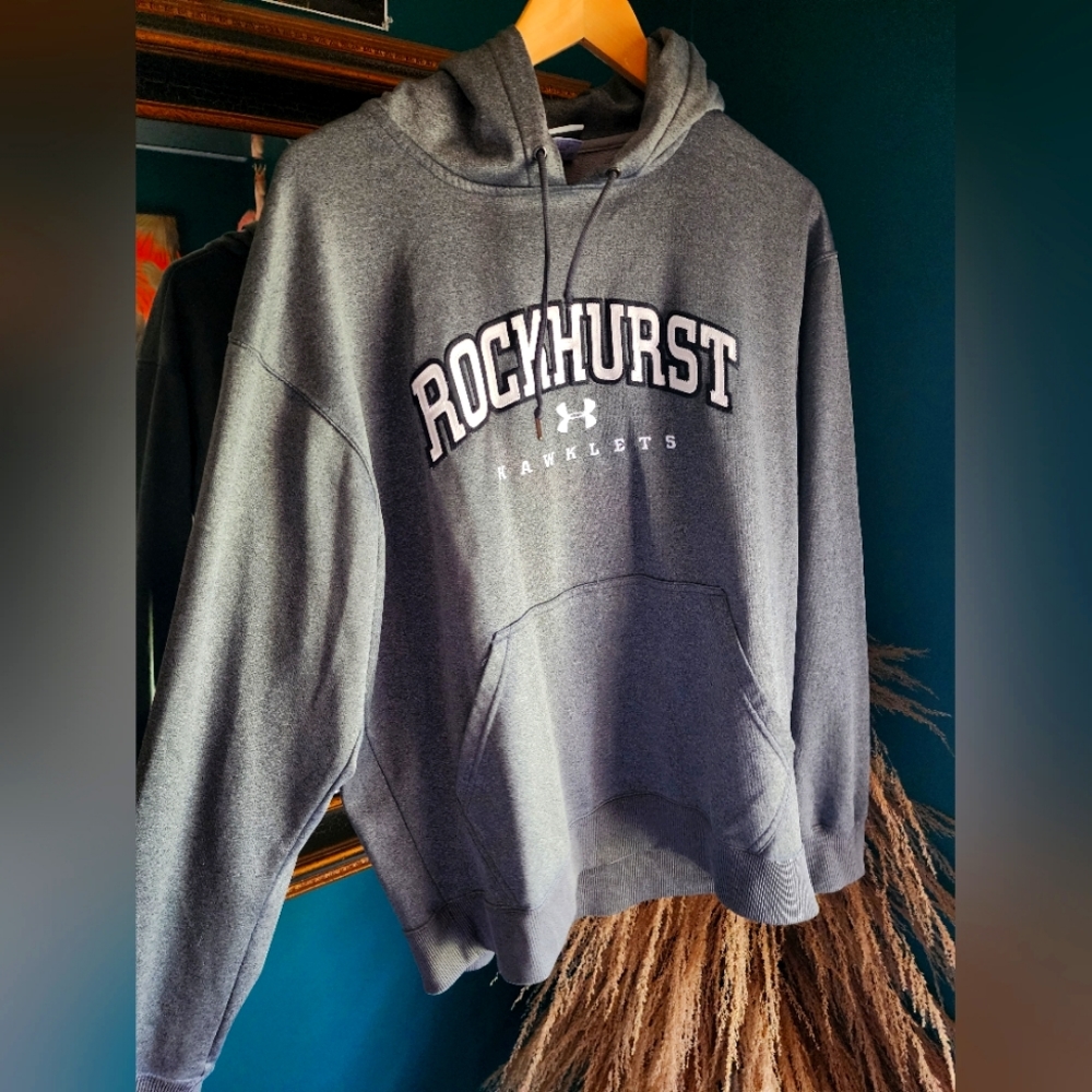 Under Armor RockHurst Grey Hoodie Size M